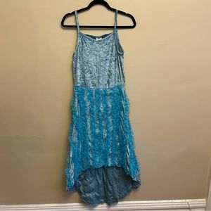 Disney Girls (L) Sharpay High School Musical gown ruffle velvet blue